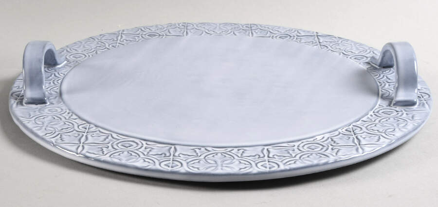 Rua Nova Antique White Cheese Tray by Bordallo Pinheiro-1