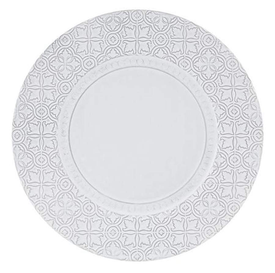 Rua Nova Antique White Service Plate (Charger) by Bordallo Pinheiro-1
