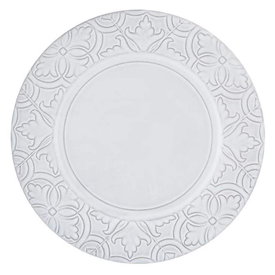 Rua Nova Antique White Dinner Plate by Bordallo Pinheiro-1
