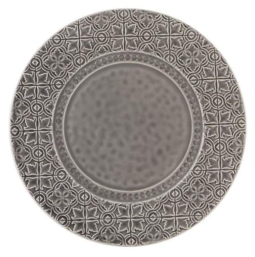 Rua Nova Anthracite Gray Service Plate (Charger) by Bordallo Pinheiro-1