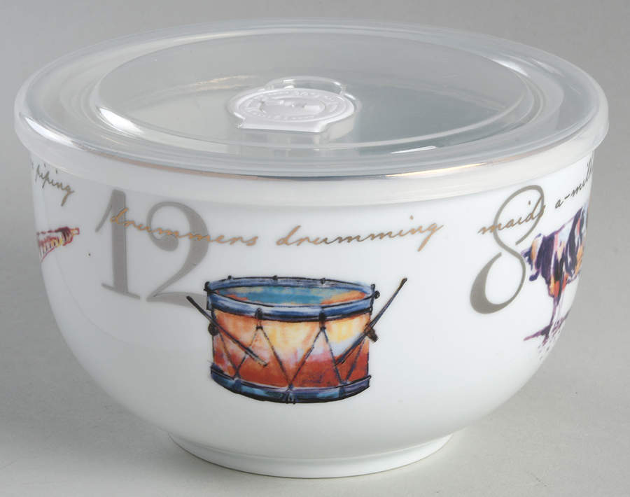 12 Days of Christmas 6" Nesting Bowl & Plastic Lid by Better Homes and Gardens-1