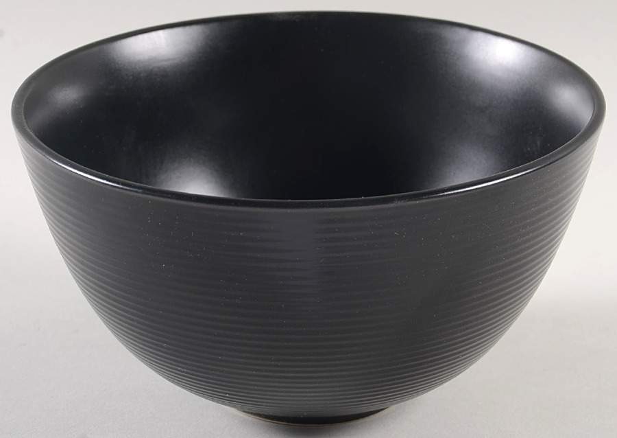 Matte Swirl Black Soup/Cereal Bowl by Better Homes and Gardens-1