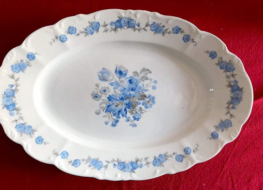 BOH328 12" Oval Serving Platter by Bohemia Ceramic Works-1