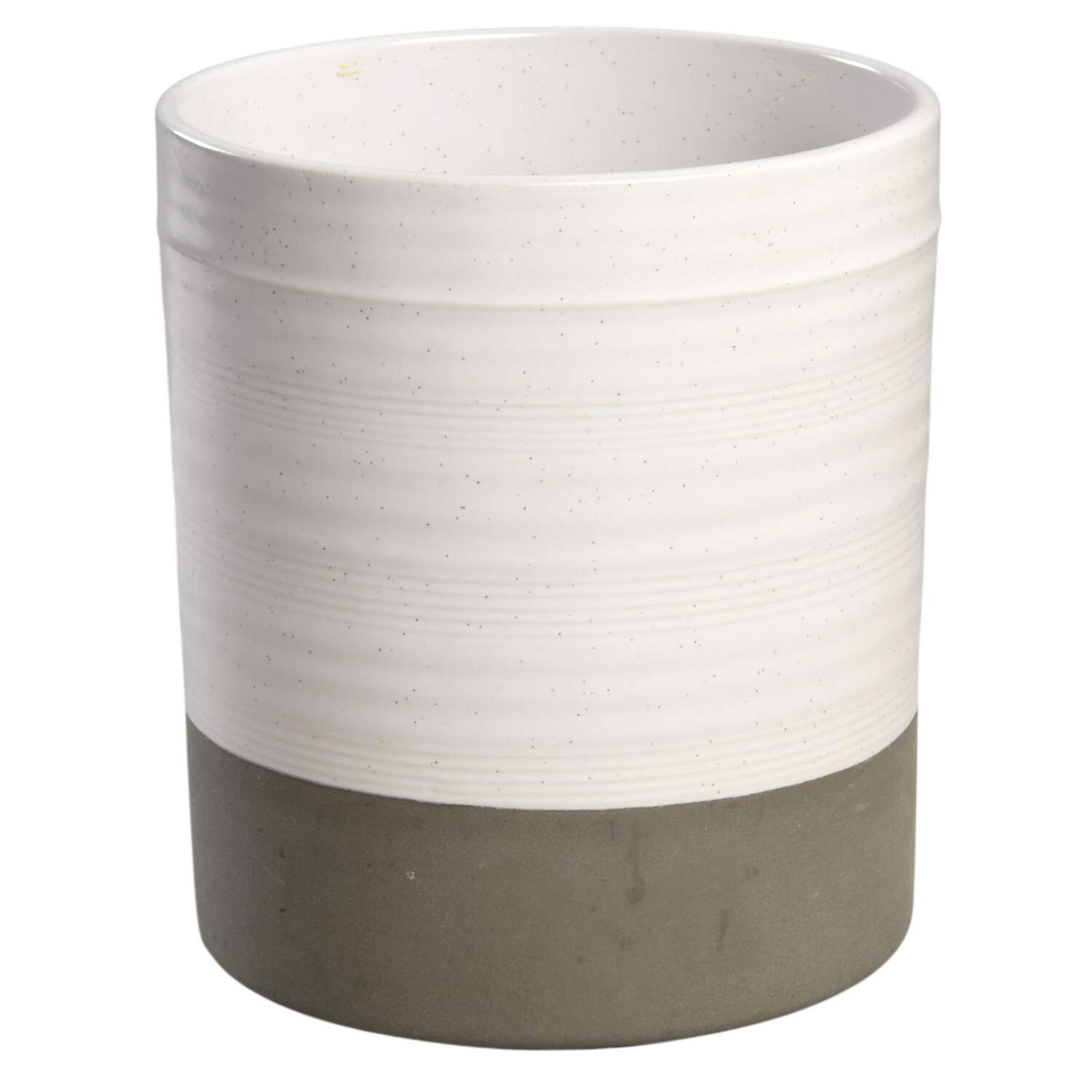 Milbrook Coconut White Medium Canister No Lid by Bee & Willow Home-1