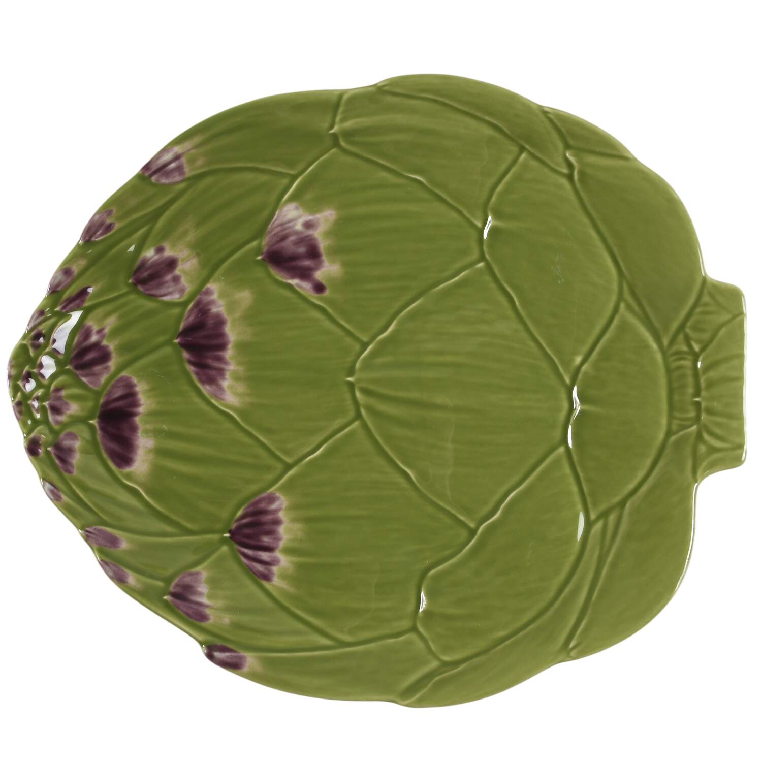 Artichoke Green and Purple Dinner Plate by Bordallo Pinheiro-1