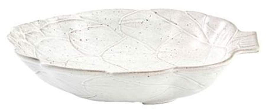 Artichoke White 11" Individual Pasta Bowl by Bordallo Pinheiro-1