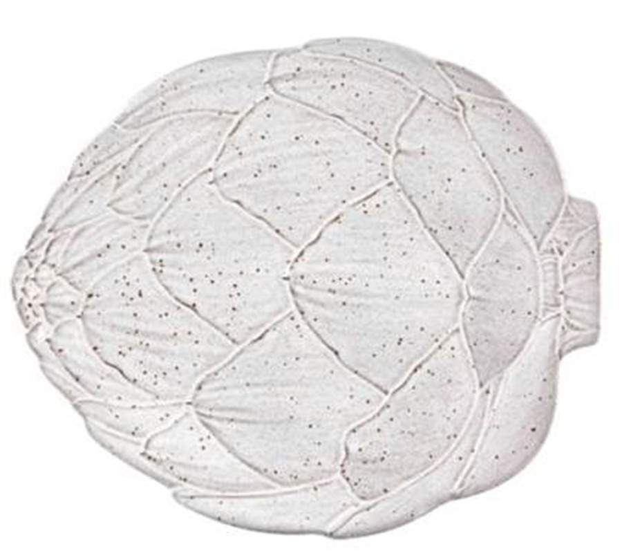 Artichoke White Dinner Plate by Bordallo Pinheiro-1