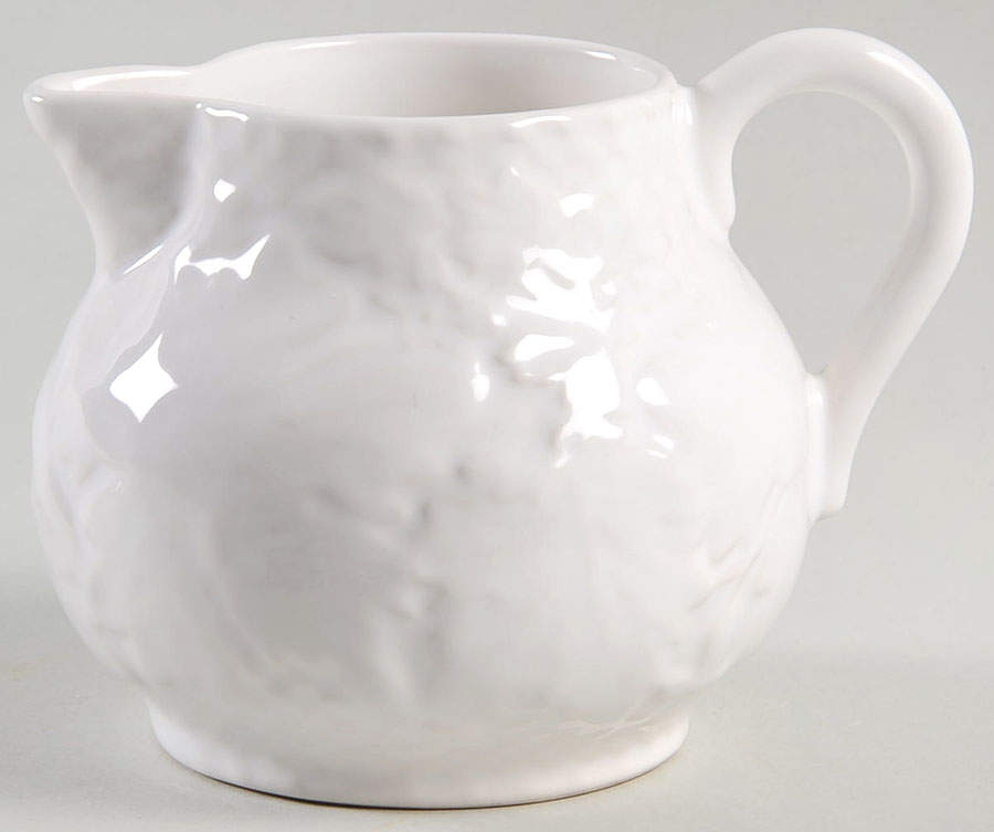 Vine White Creamer by Bordallo Pinheiro-1