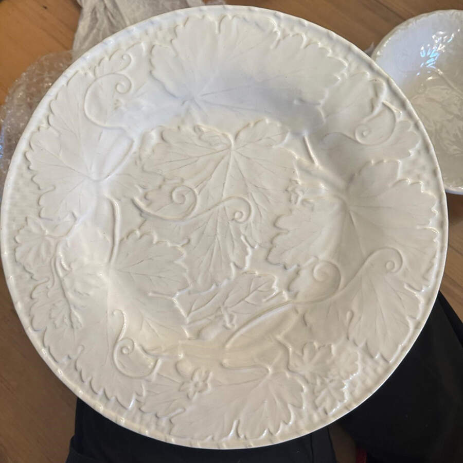 Vine White Salad Plate by Bordallo Pinheiro-1