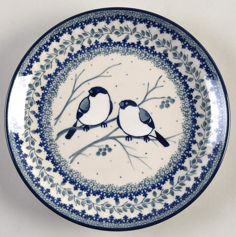 Bluebird Salad Plate by BOLESLAWIEC-1