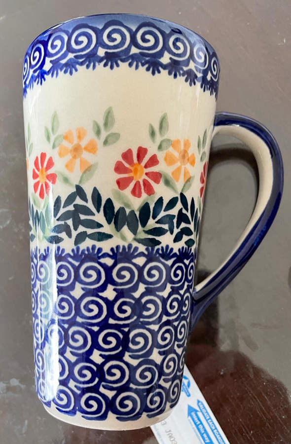 Garden Bouquet Tall Mug by BOLESLAWIEC-1