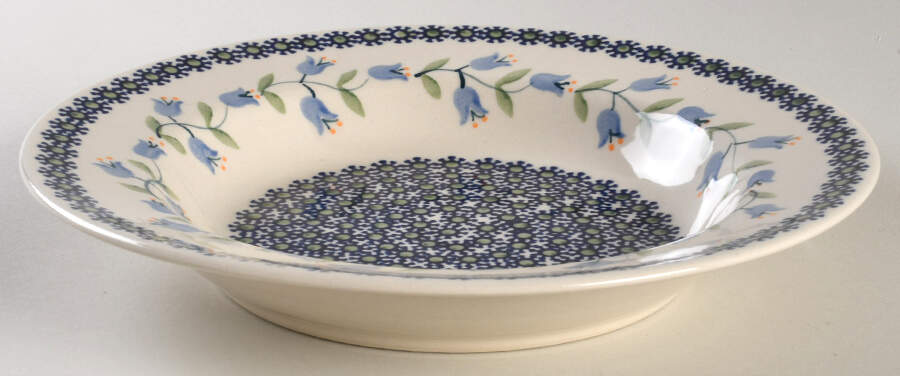 Tulip Rim Soup Bowl by BOLESLAWIEC-1