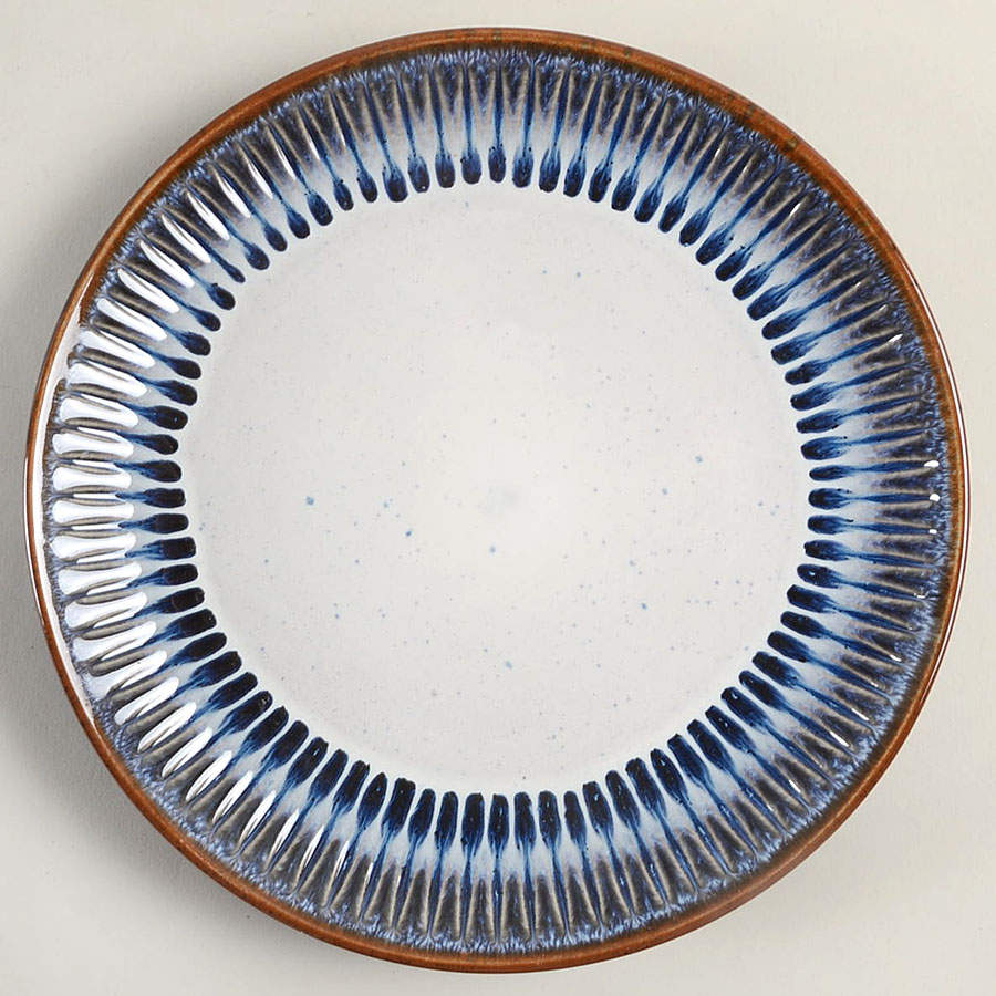 Sunray Reactive Blue Salad Plate by Better Homes and Gardens-1