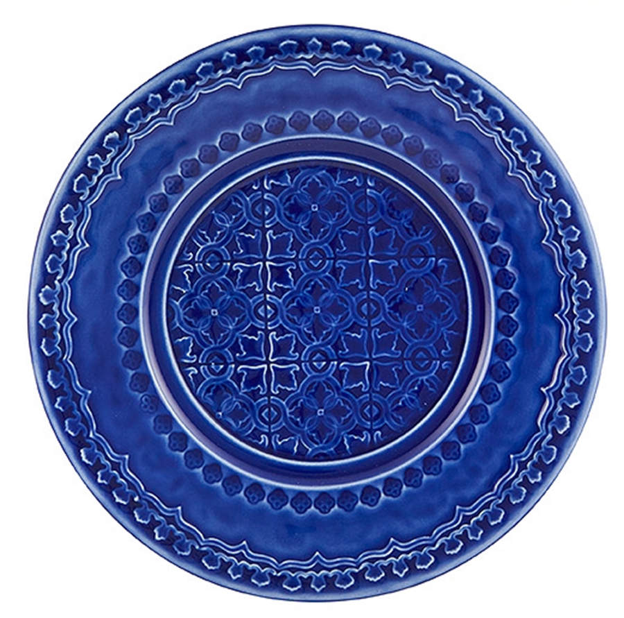 Rua Nova Indigo Blue Salad/Dessert Plate by Bordallo Pinheiro-1