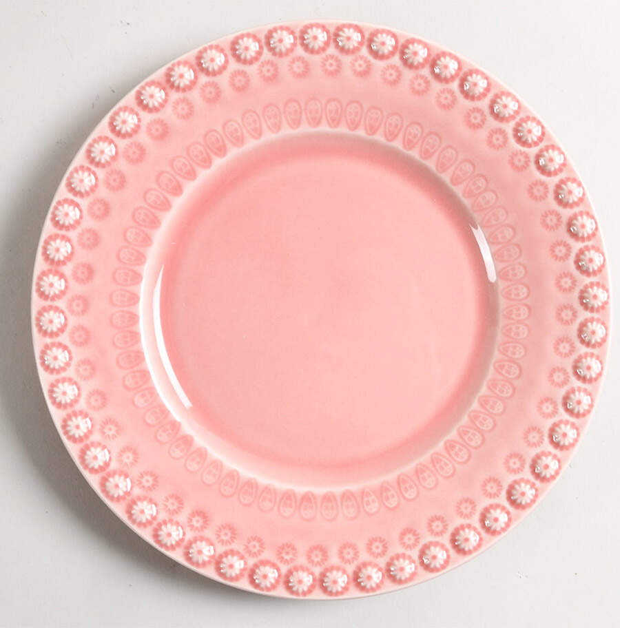 Fantasia (Fantasy) Pink Salad/Dessert Plate by Bordallo Pinheiro-1