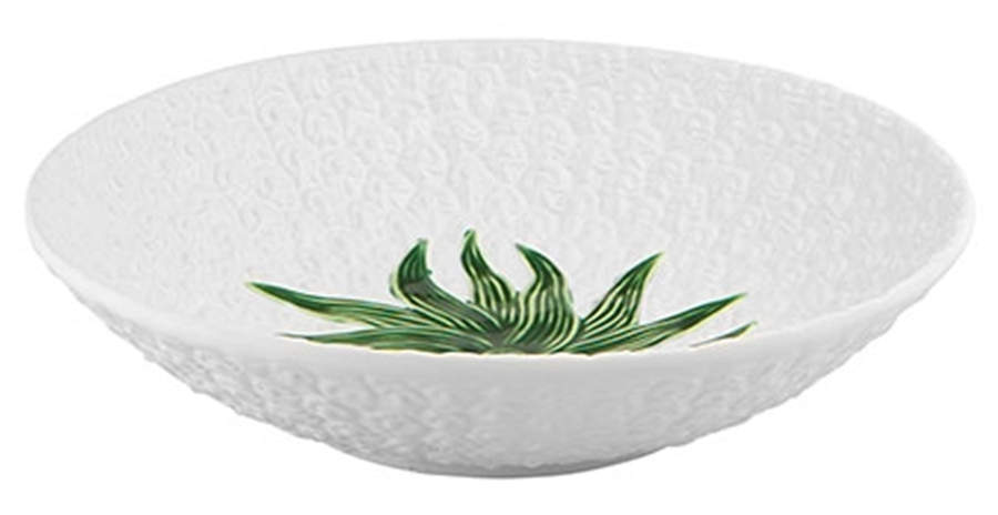 Pineapple White 14" Large Salad Serving Bowl by Bordallo Pinheiro-1