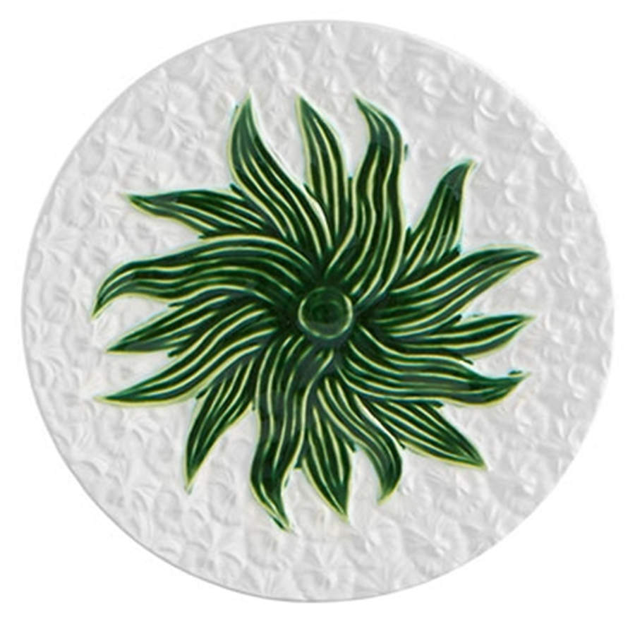 Pineapple White Dessert/Pie Plate by Bordallo Pinheiro-1