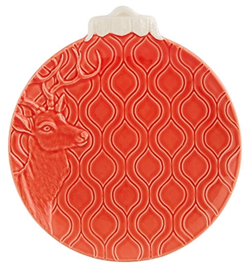 Christmas Ornaments Salad/Dessert Plate by Bordallo Pinheiro-1