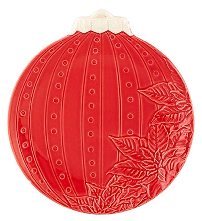 Christmas Ornaments Salad/Dessert Plate by Bordallo Pinheiro-1