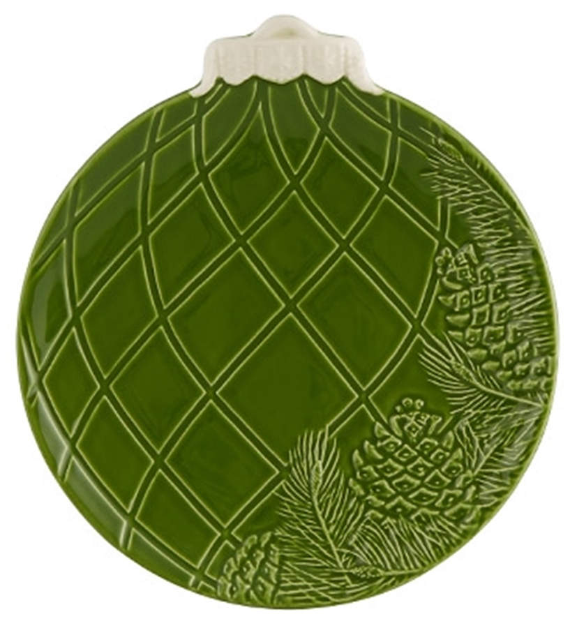 Christmas Ornaments Salad/Dessert Plate by Bordallo Pinheiro-1