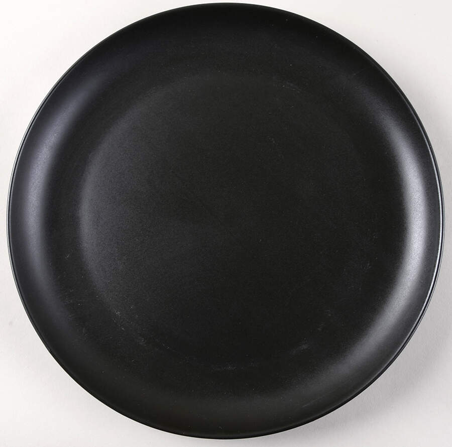 Mono Coupe Black Dinner Plate by Banquet-1