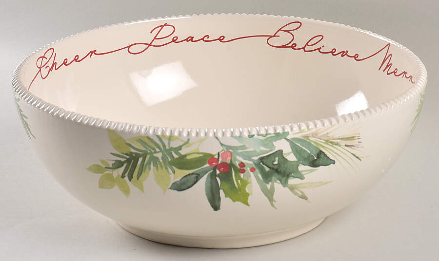 Winter Botanicals 10" Round Serving Bowl by Better Homes and Gardens-1