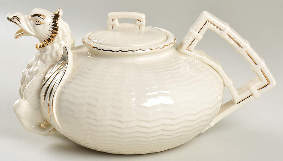 Collectors Society Figural Teapot & Lid by Belleek Pottery (Ireland)-1
