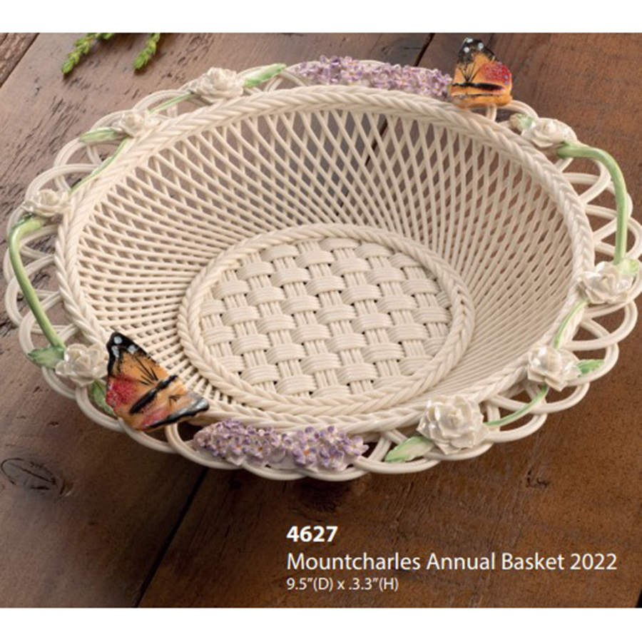 Limited Edition Giftware Mountcharles Basket by Belleek Pottery (Ireland)-1