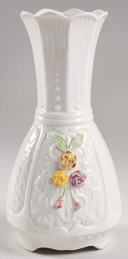 Limited Edition Giftware Glenveagh Rose Vase by Belleek Pottery (Ireland)-1