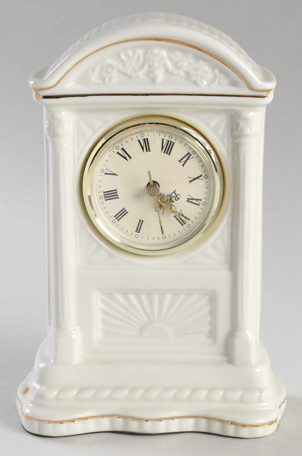 Clocks Small Desk Clock by Belleek Pottery (Ireland)-1