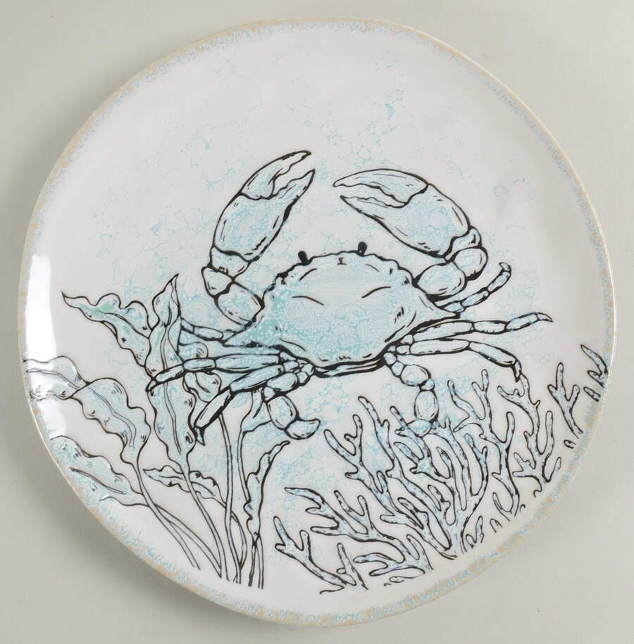 Sea Cove Island Dinner Plate by Blue Sky-1