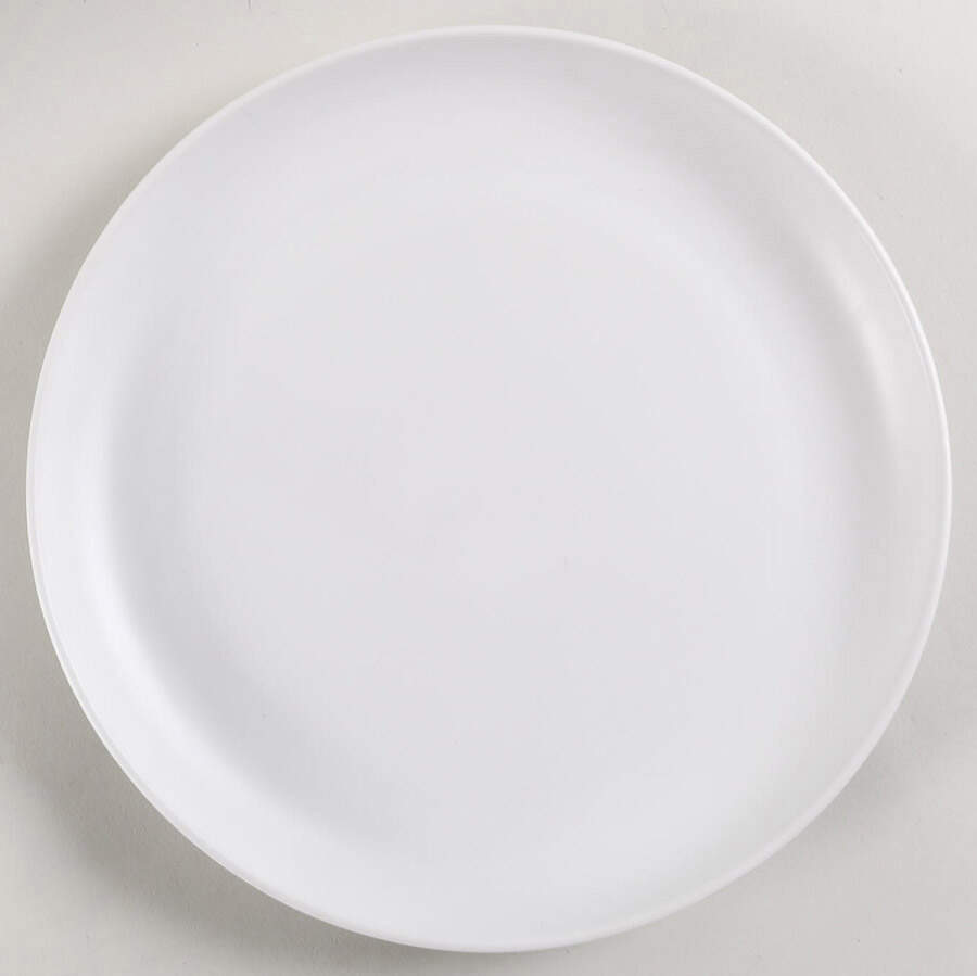 Mono Coupe White Dinner Plate by Banquet-1