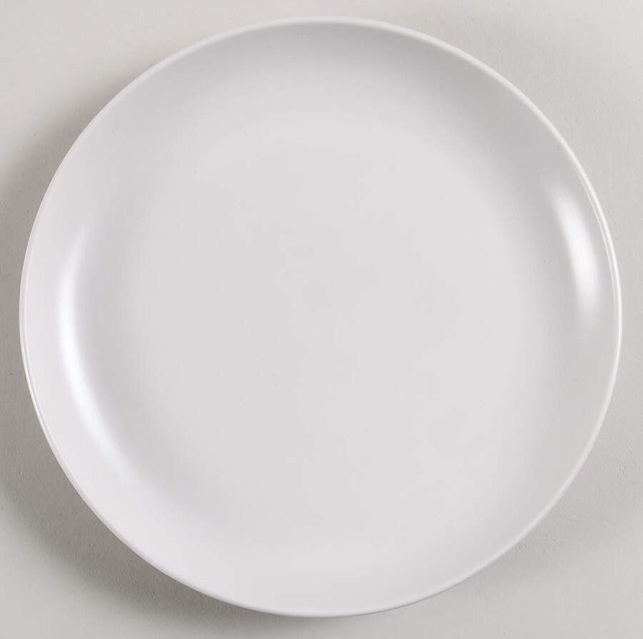 Mono Coupe White Salad Plate by Banquet-1