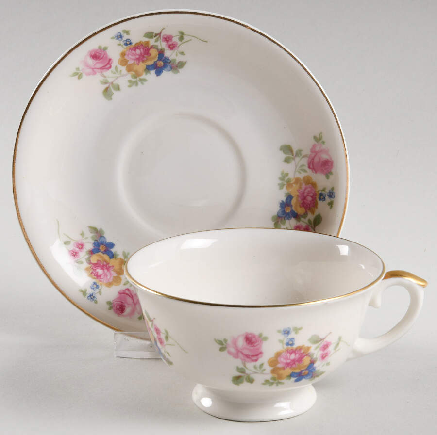 BFB5 Footed Cup & Saucer Set by Belle Fine China-1
