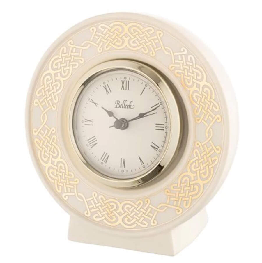 Celtic Gold Clock by Belleek Pottery (Ireland)-1