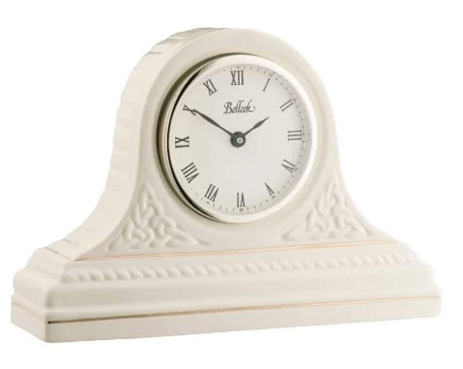Celtic (Giftware) Mantel Clock by Belleek Pottery (Ireland)-1