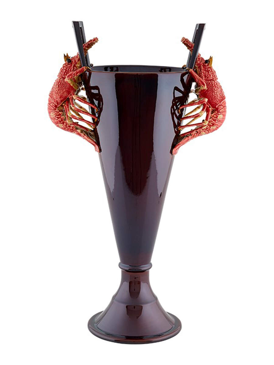 Cabbage with Lobsters 24" Vase by Bordallo Pinheiro-1