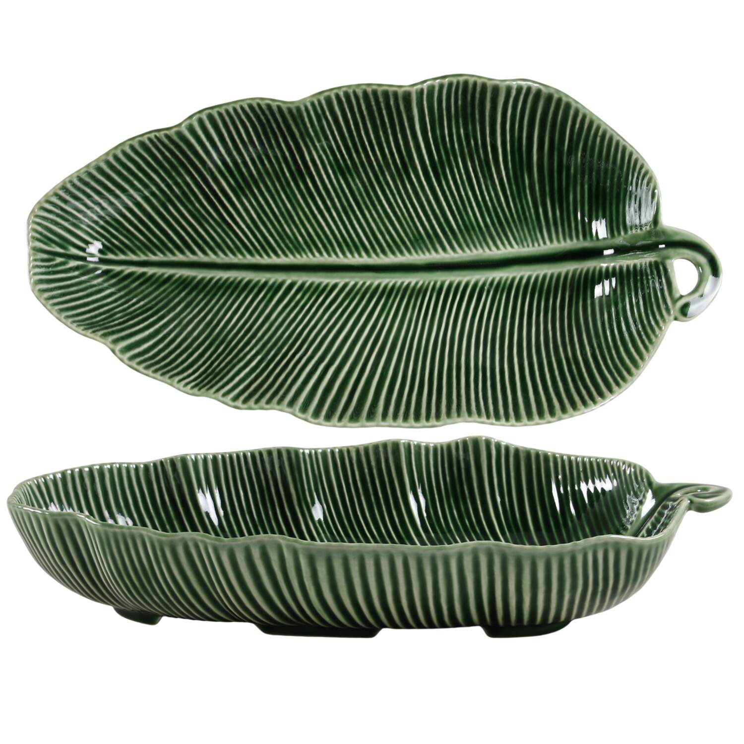 Leaves 15" Leaf Bowl by Bordallo Pinheiro-1