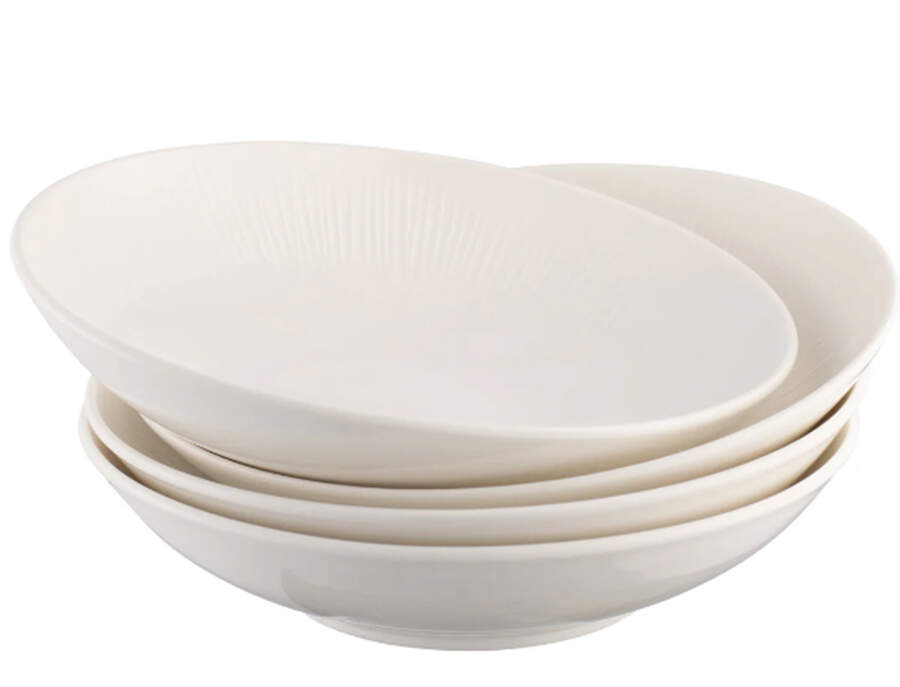 Erne 8" Individual Pasta Bowl by Belleek Pottery (Ireland)-1