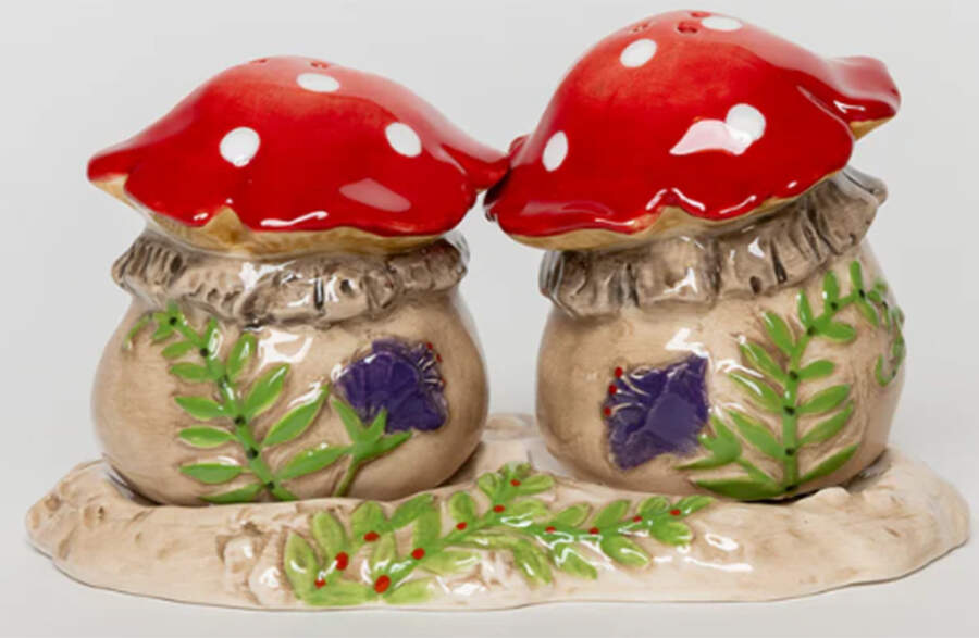 Salt & Pepper Sets Figural Salt & Pepper with Tray Set by Blue Sky-1