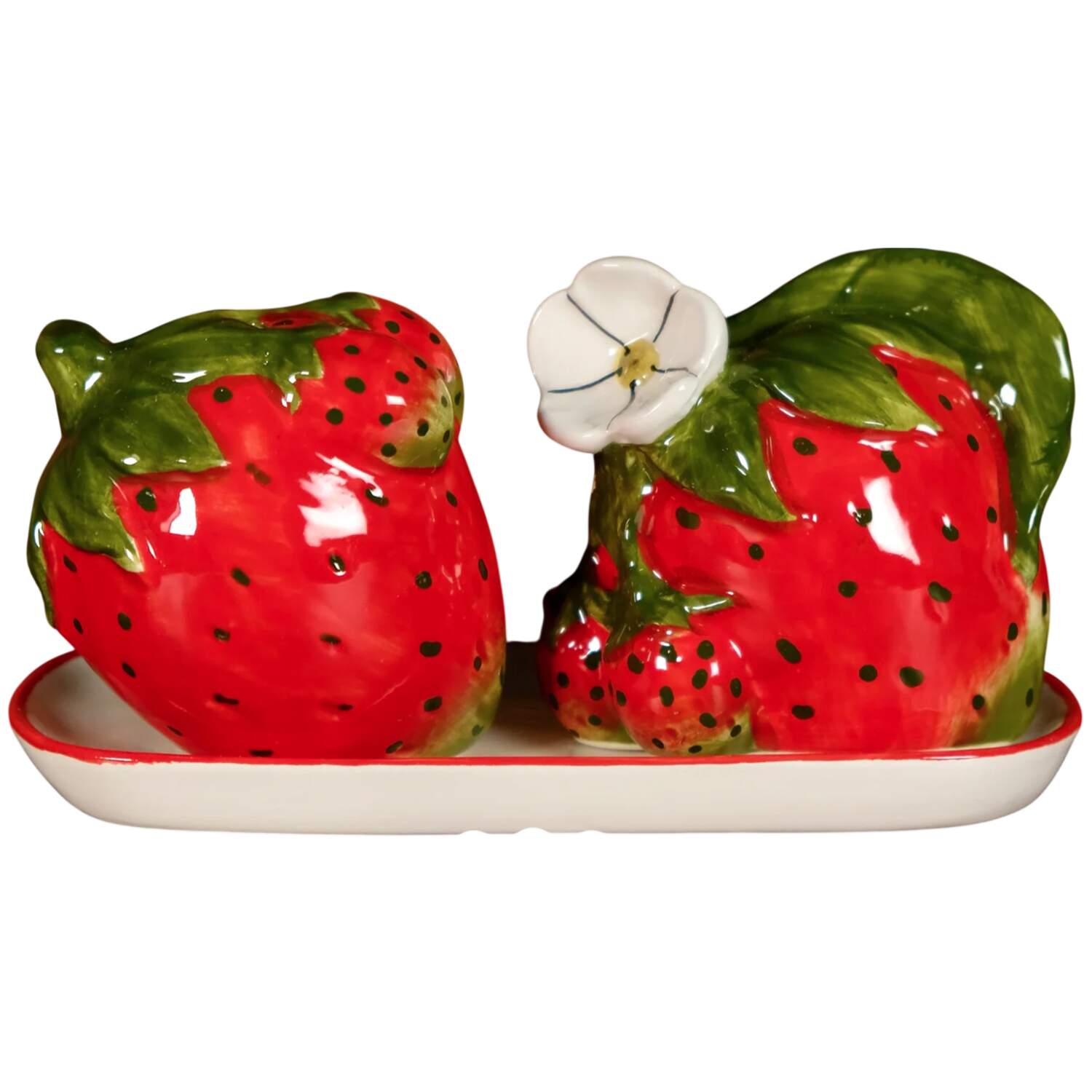 Salt & Pepper Sets Figural Salt & Pepper with Tray Set by Blue Sky-1