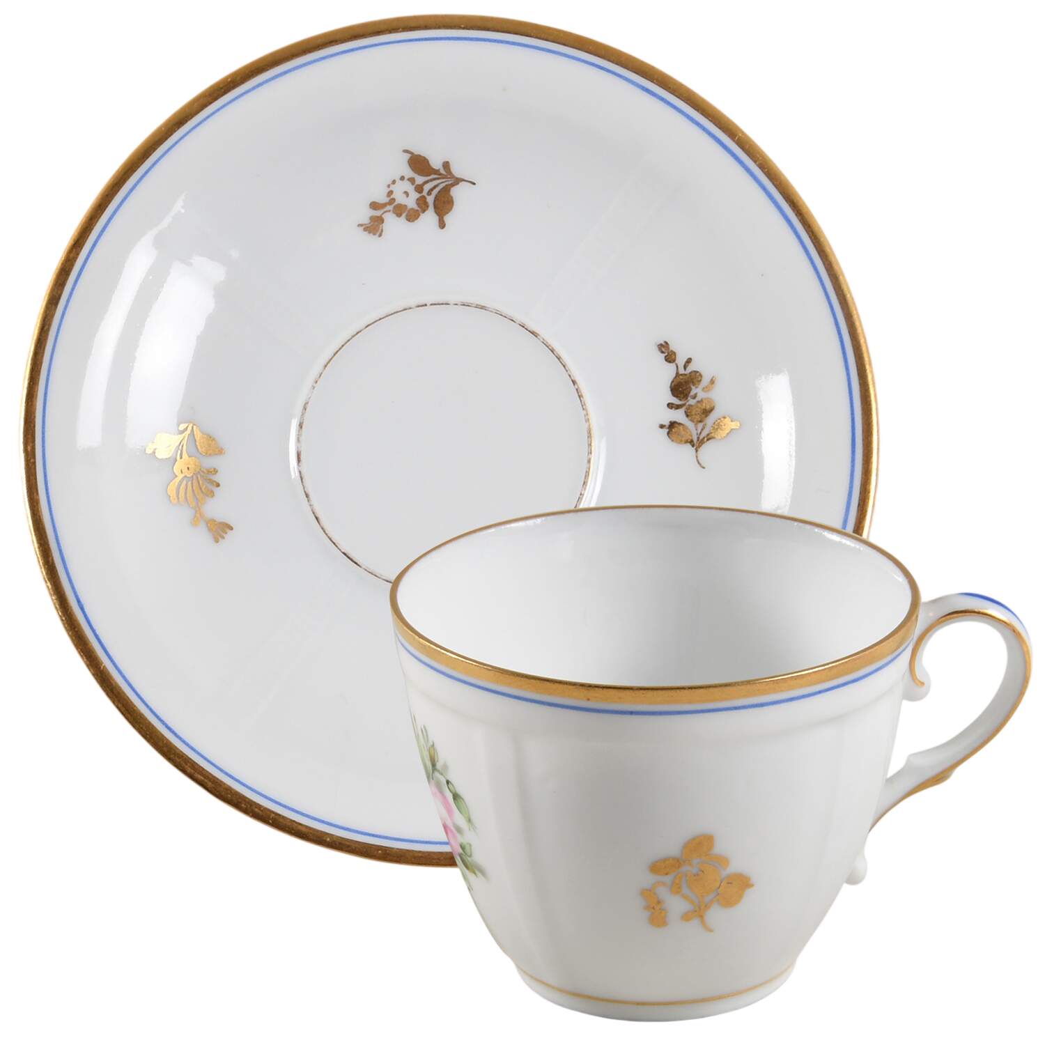 Herregaard Flat Demitasse Cup & Saucer Set by Bing & Grondahl-1