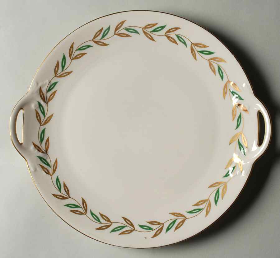 Alberta Handled Cake Plate by Castleton (USA)-1