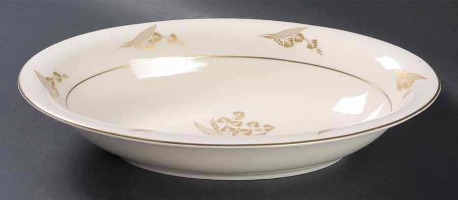 Autumn Lea 11" Oval Vegetable Bowl by Castleton (USA)-1