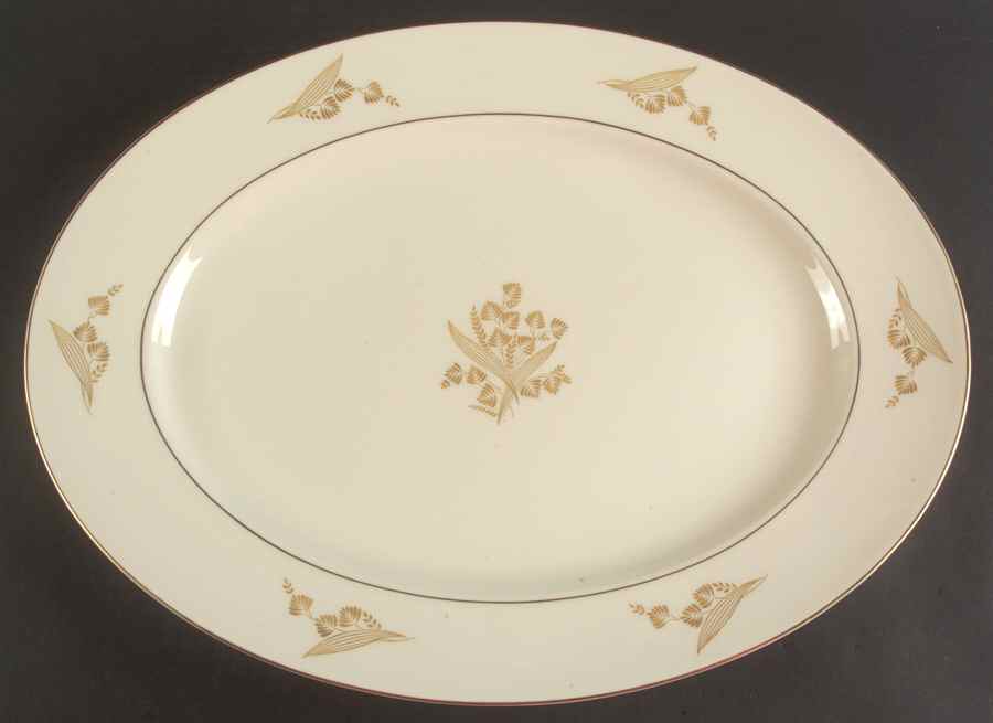 Autumn Lea 18" Oval Serving Platter by Castleton (USA)-1