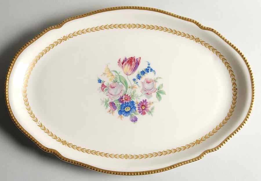 Bellwood Ivory 16" Oval Serving Platter by Castleton (USA)-1