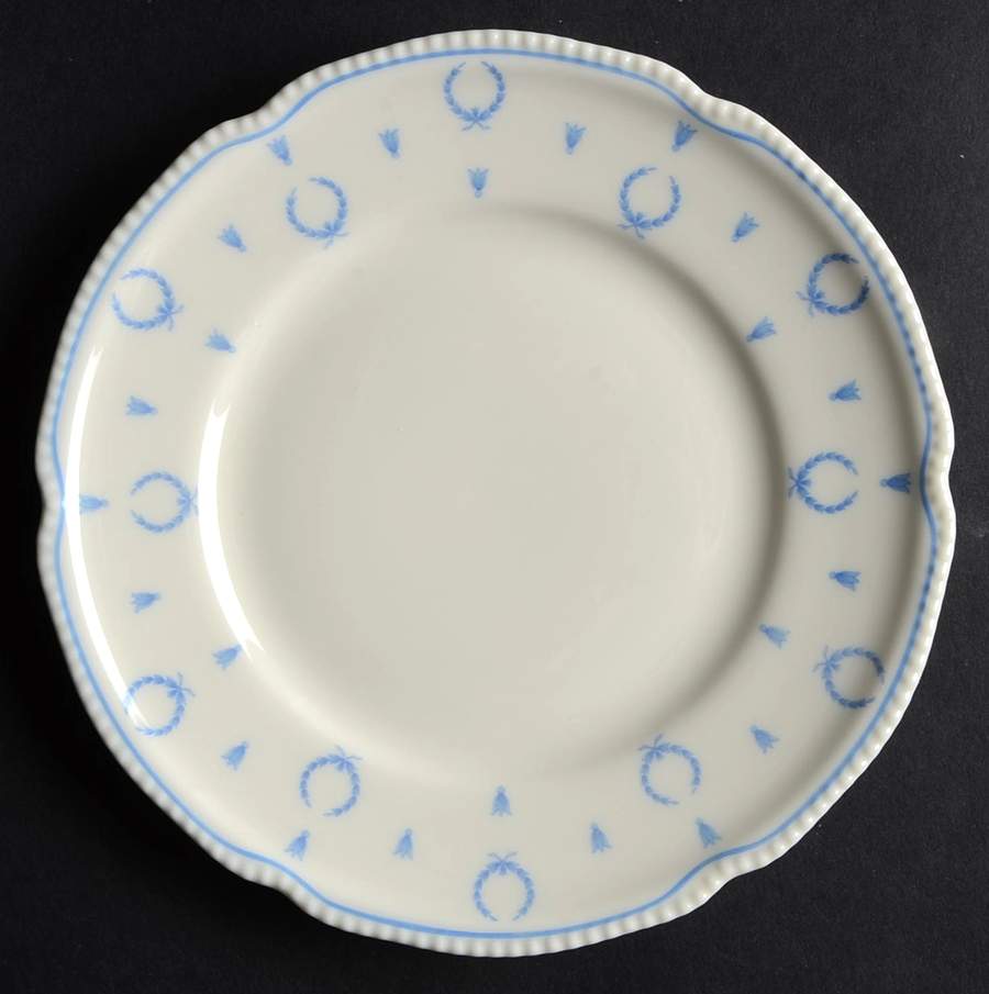 Blue Bow Bread & Butter Plate by Castleton (USA)-1