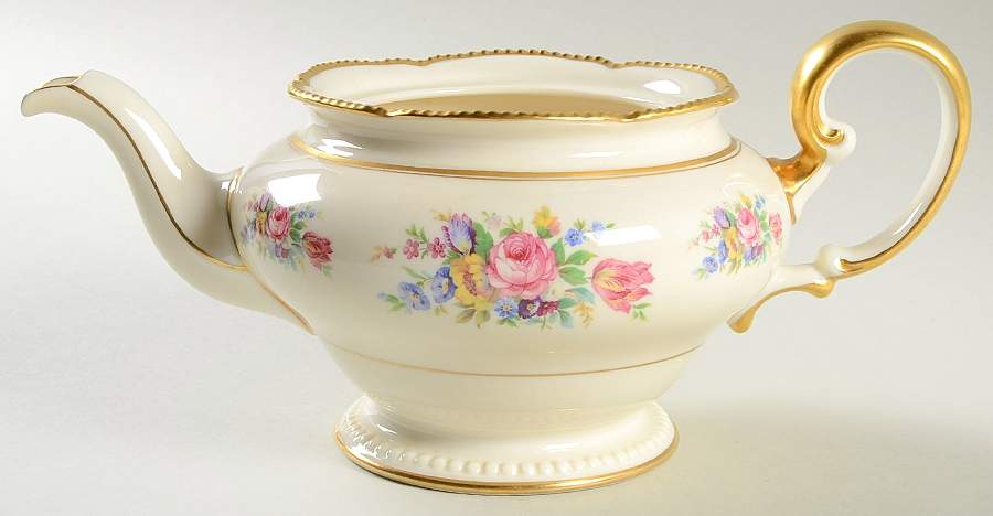 Castleton Bouquet Teapot No Lid by Castleton (USA)-1