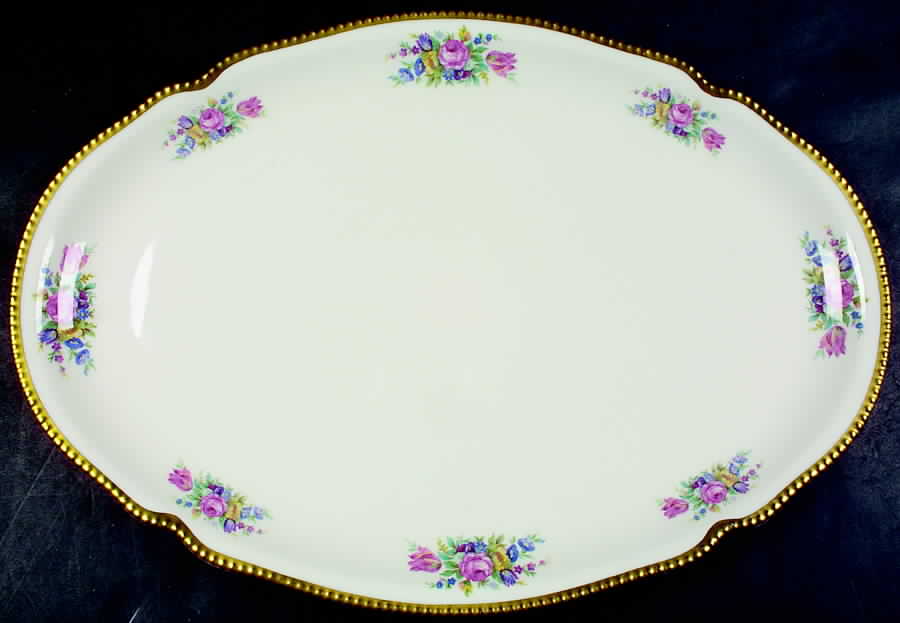 Castleton Bouquet 19" Oval Serving Platter by Castleton (USA)-1