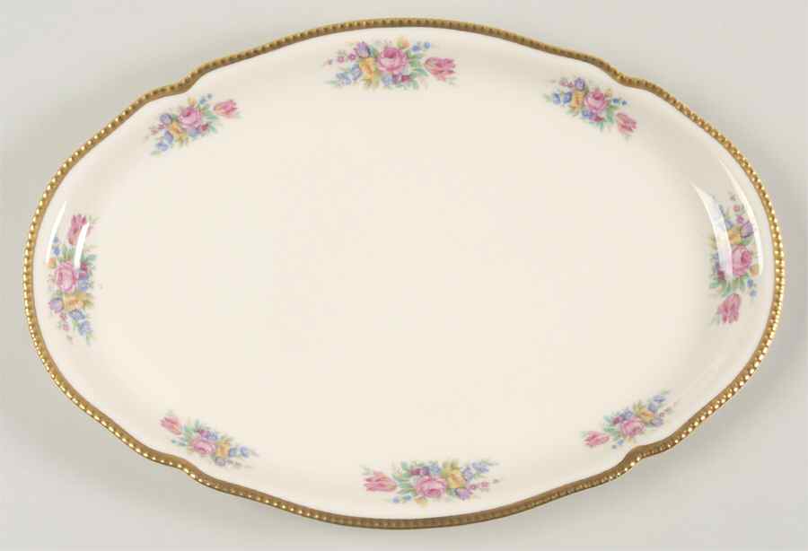 Castleton Bouquet 13" Oval Serving Platter by Castleton (USA)-1